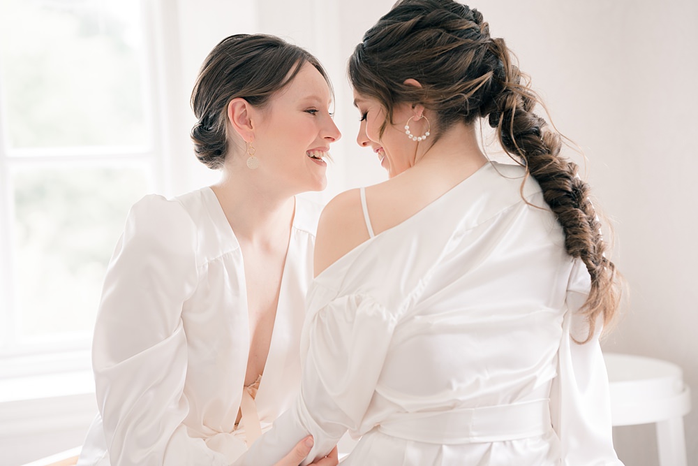 Bride Dressing Gown Robe Italian Wedding Ideas Paige Mary Photography