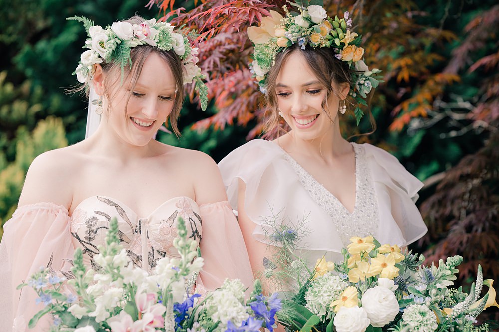 Brides Flower Crowns Italian Wedding Ideas Paige Mary Photography
