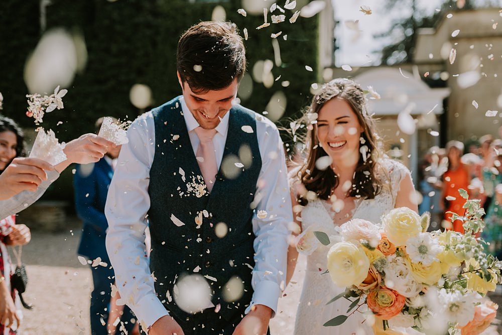 Confetti Throw Northbrook Park Wedding Lucy Dracott Photography