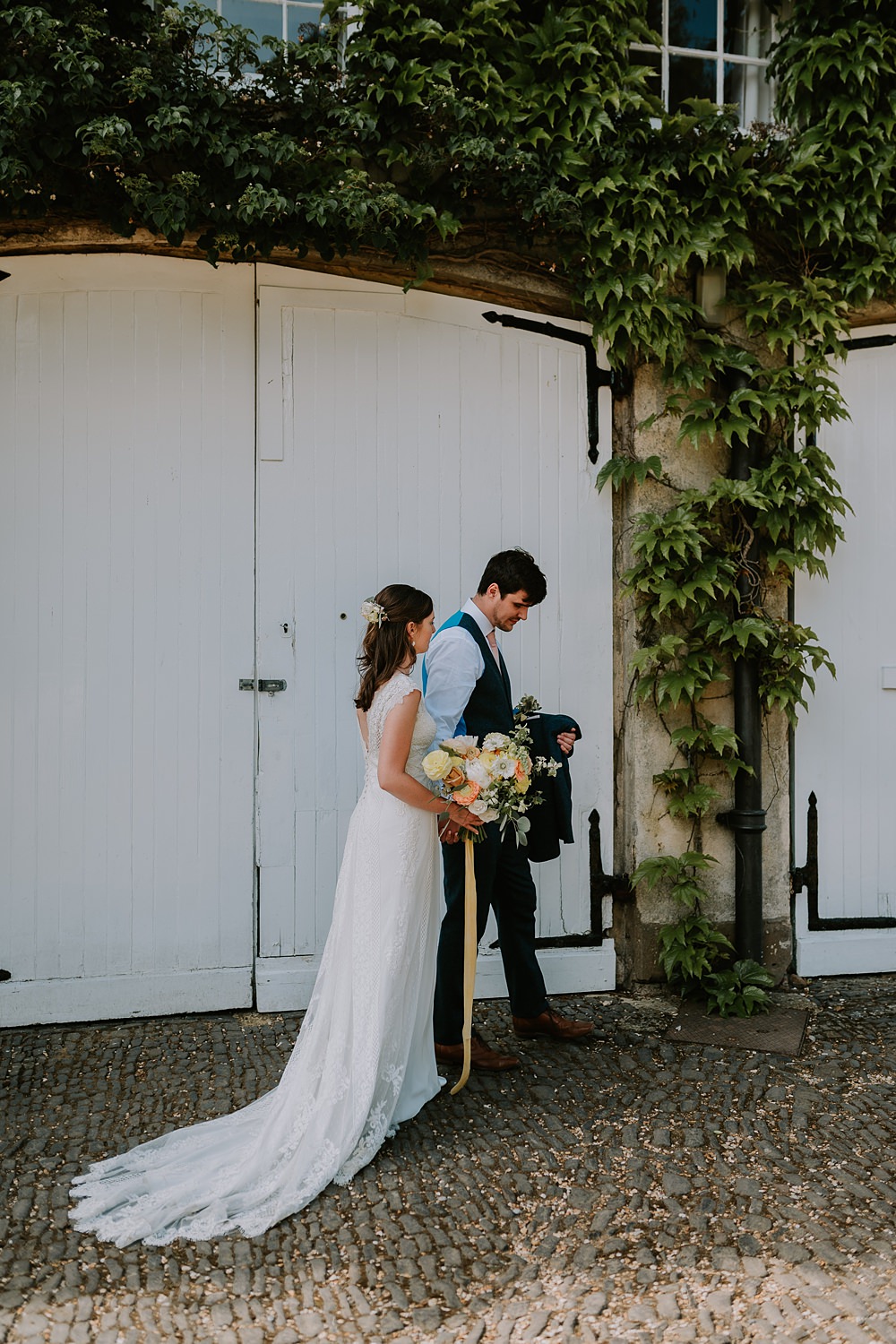 Lace Dress Gown Pronovias Bridal Northbrook Park Wedding Lucy Dracott Photography