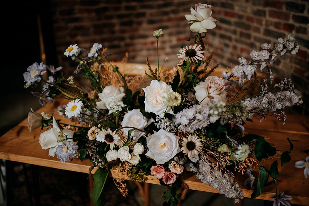 Flower Arrangement Wild Natural Pampas Grass Barn Wedding Kazooieloki