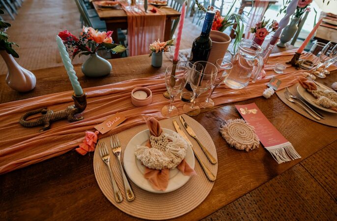 Place Setting Ideas Wedding MattMoore Photography