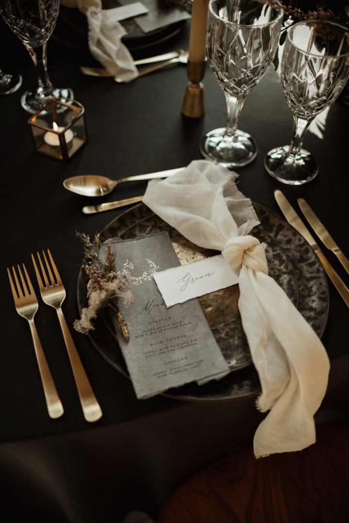 Place Setting Ideas Wedding Sara Ribera Photography