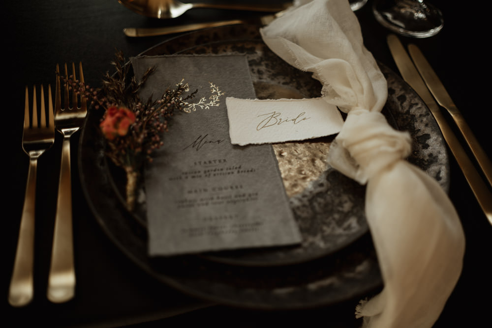 Place Setting Ideas Wedding Sara Ribera Photography