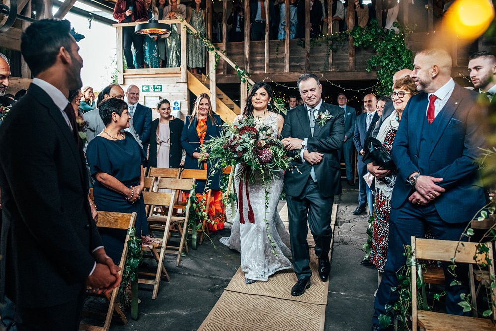 Red Greenery Wedding Three Flowers Photography