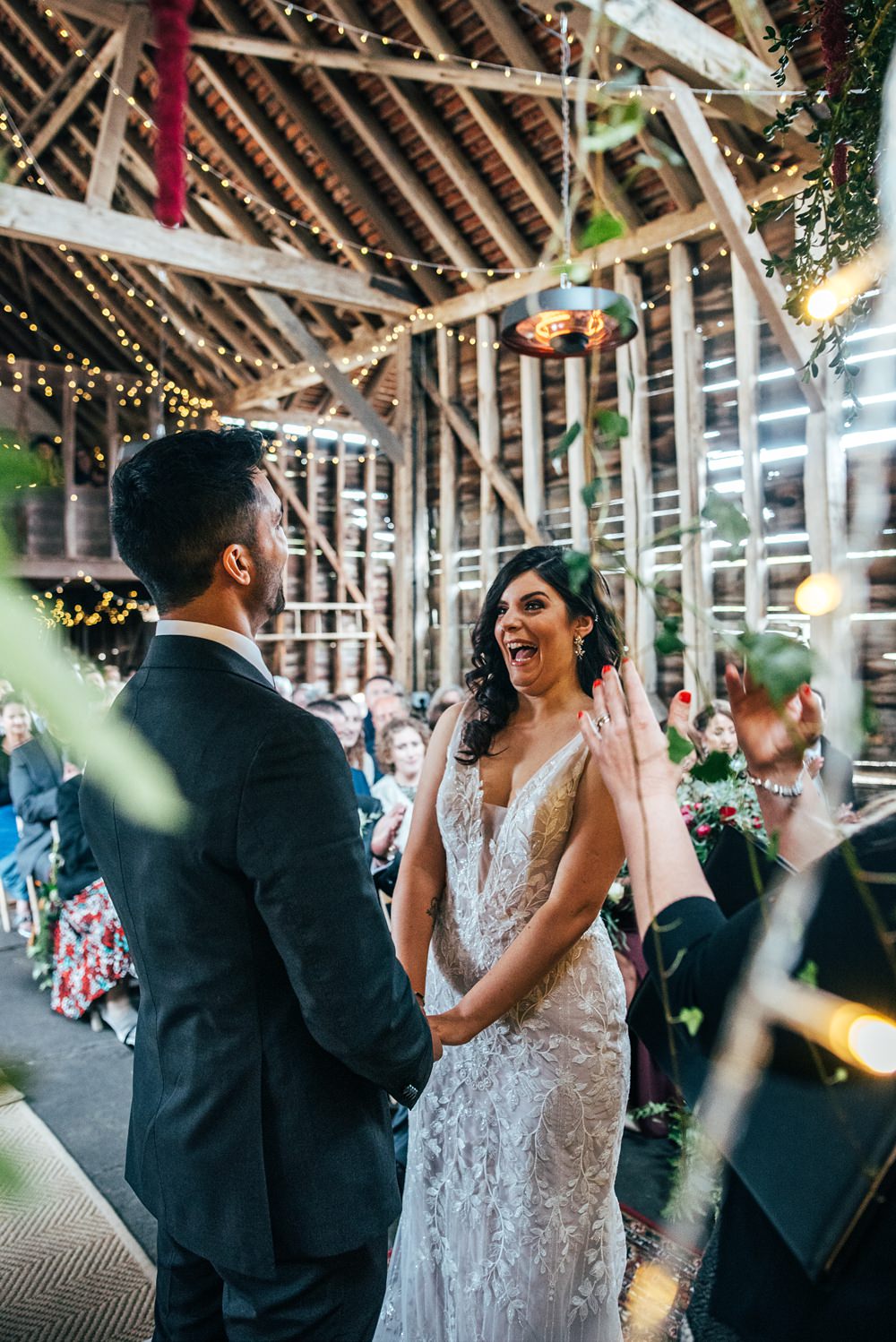 Red Greenery Wedding Three Flowers Photography