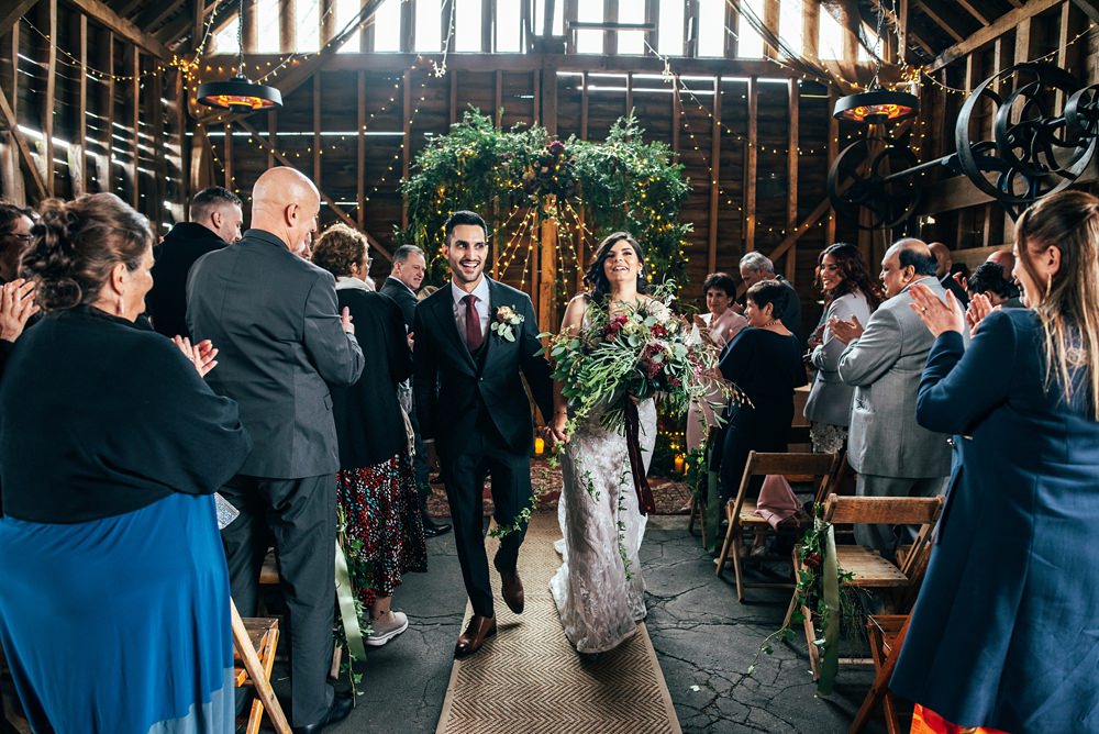 Red Greenery Wedding Three Flowers Photography
