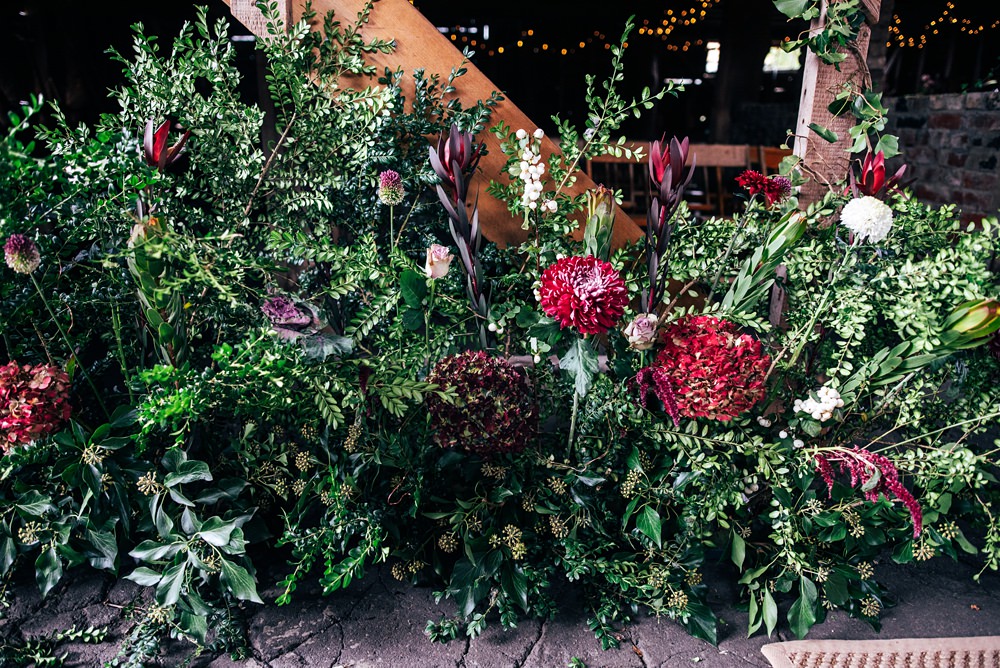 Flowers Greenery Arrangement Red Greenery Wedding Three Flowers Photography