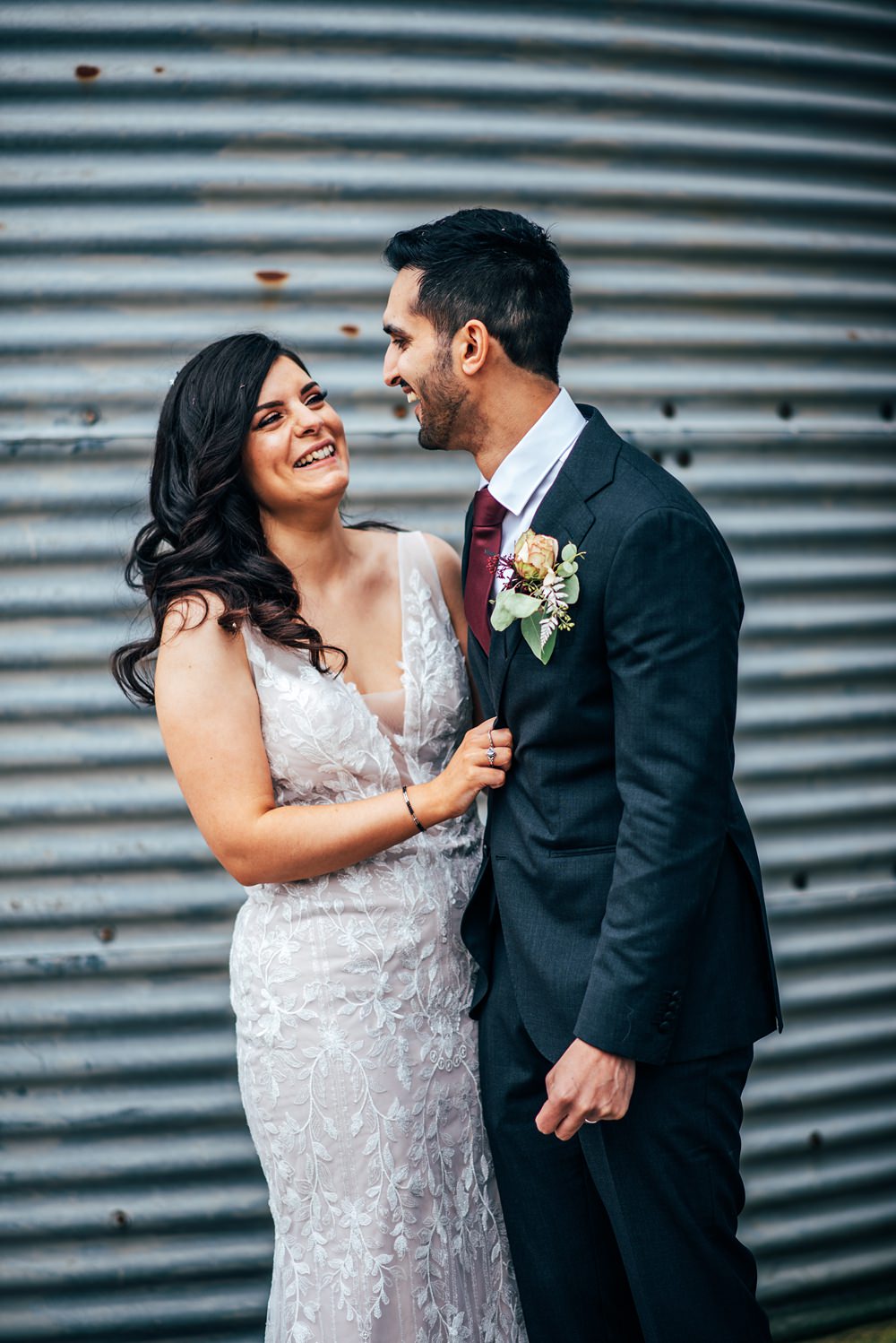 Red Greenery Wedding Three Flowers Photography