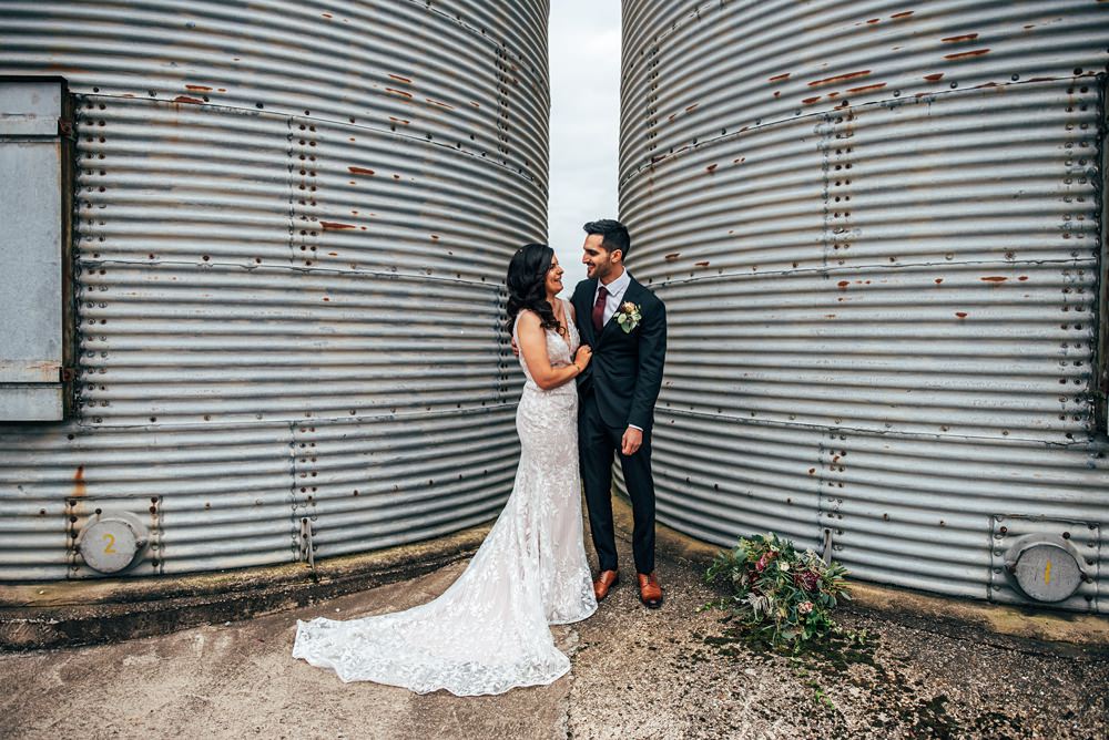 Red Greenery Wedding Three Flowers Photography