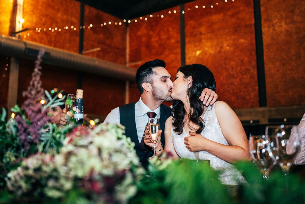 Red Greenery Wedding Three Flowers Photography