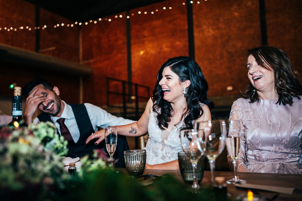 Red Greenery Wedding Three Flowers Photography