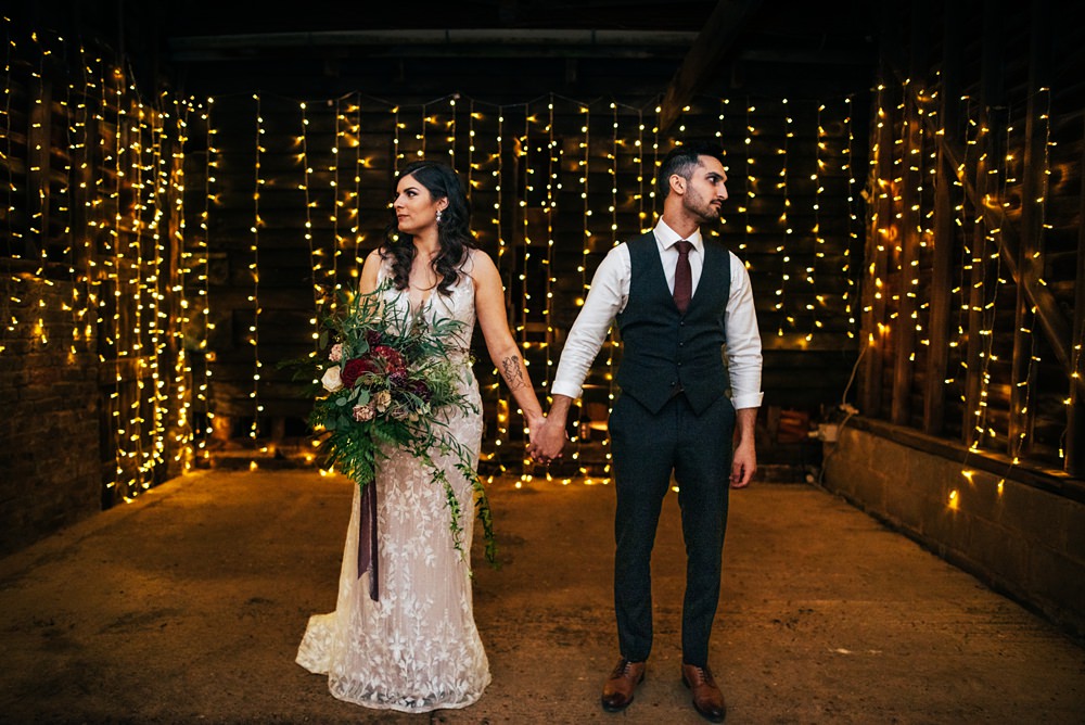 Red Greenery Wedding Three Flowers Photography