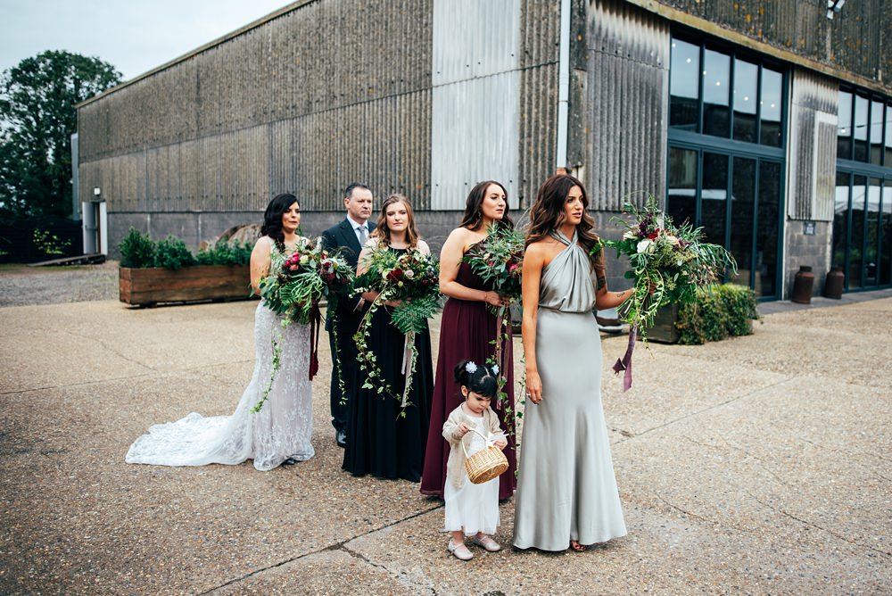 Red Greenery Wedding Three Flowers Photography