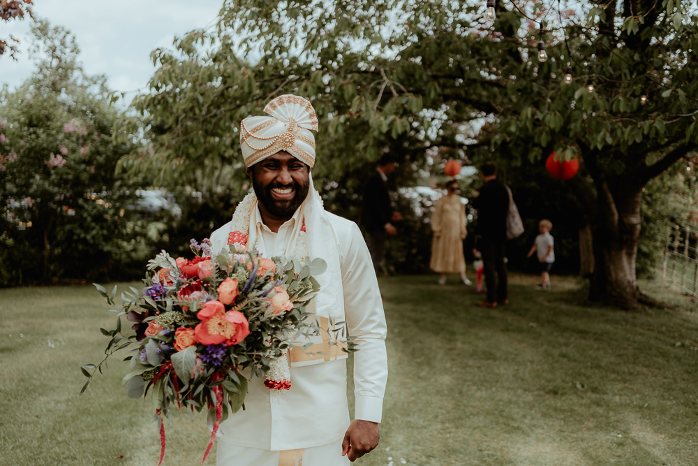 Veshti Groom Outfit Sri Lankan English Wedding Patrick Partridge Photography
