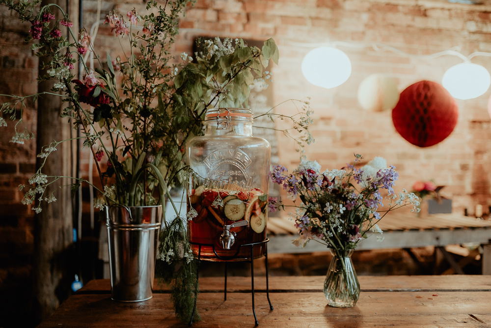 Drinks Dispenser Sri Lankan English Wedding Patrick Partridge Photography