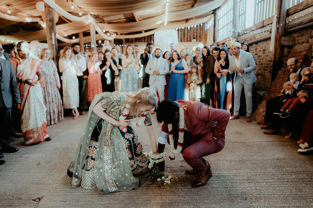 Ring Game Ritual Dancefloor Sri Lankan English Wedding Patrick Partridge Photography