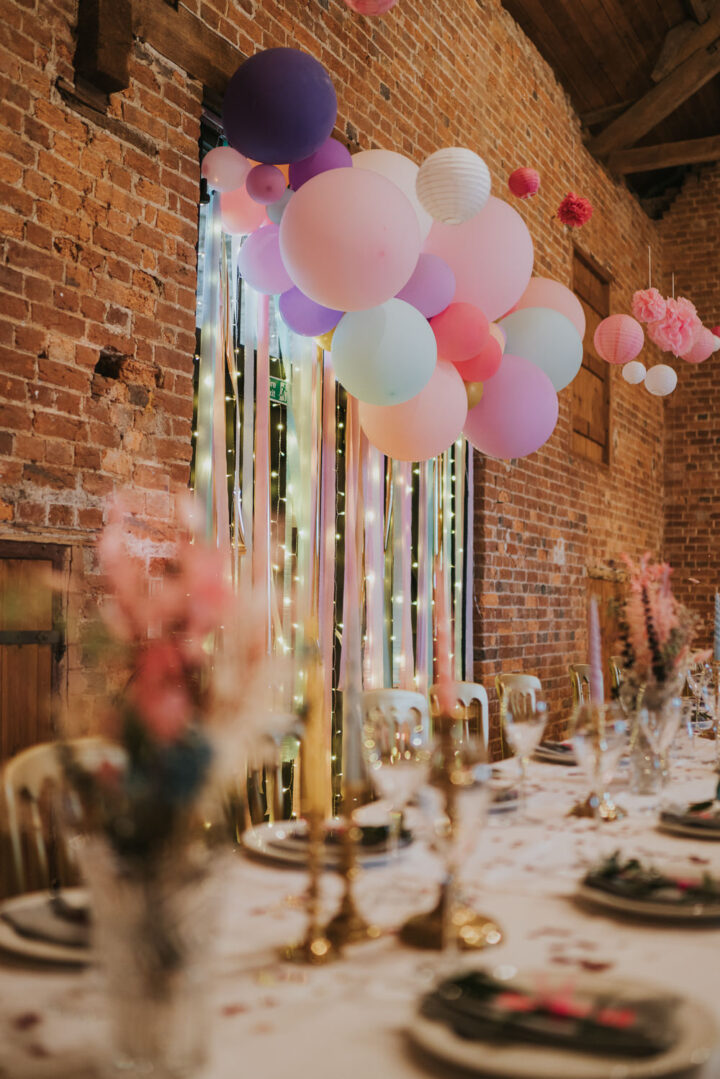 Wedding Decor Idea Balloons Grace Elizabeth Photography