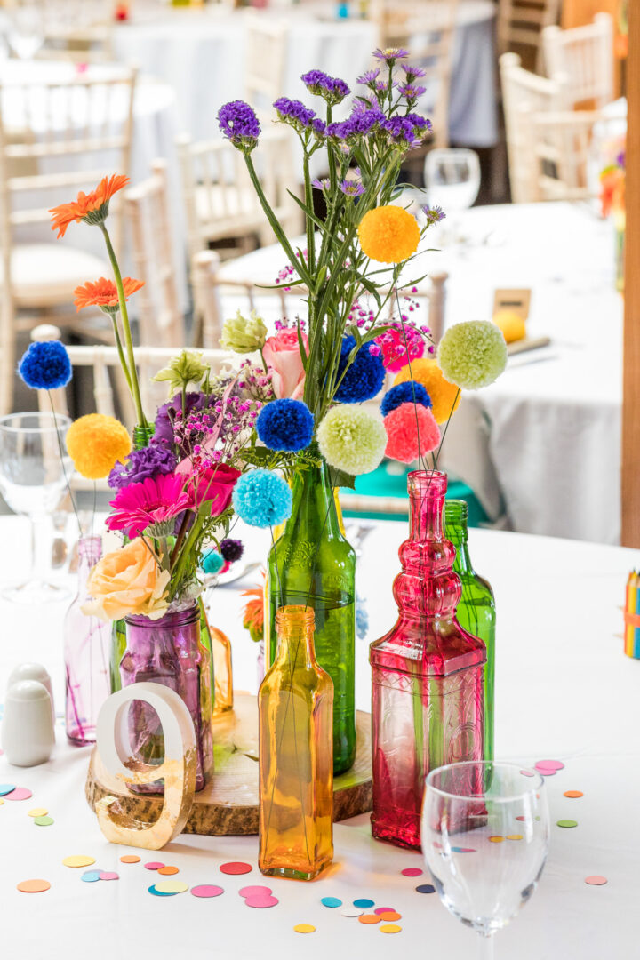 Wedding Decor Idea Wool Pom Poms John Wellings