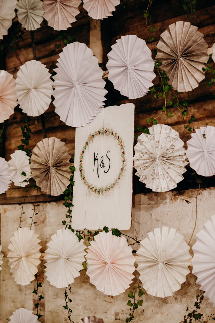 Wedding Decoration Idea Paper Pinwheels Beard and Mane