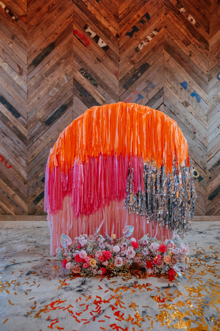 Wedding Decoration Idea Streamers Lex Fleming Photo