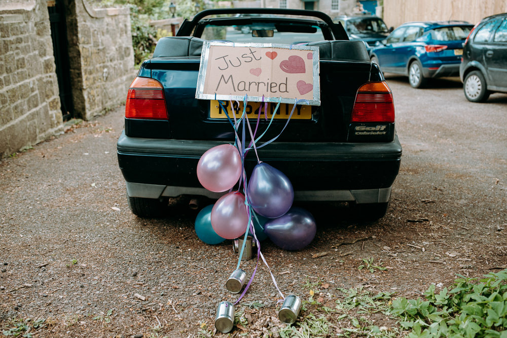 Wedding Decoration Ideas Car Sign Andrew Brannan Photography