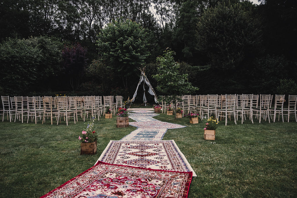 Wedding Decoration Ideas Rug Aisle Jade Maguire Photography