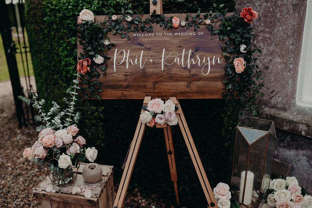 Wedding Entrance Decor Idea Fox and Beau Photography