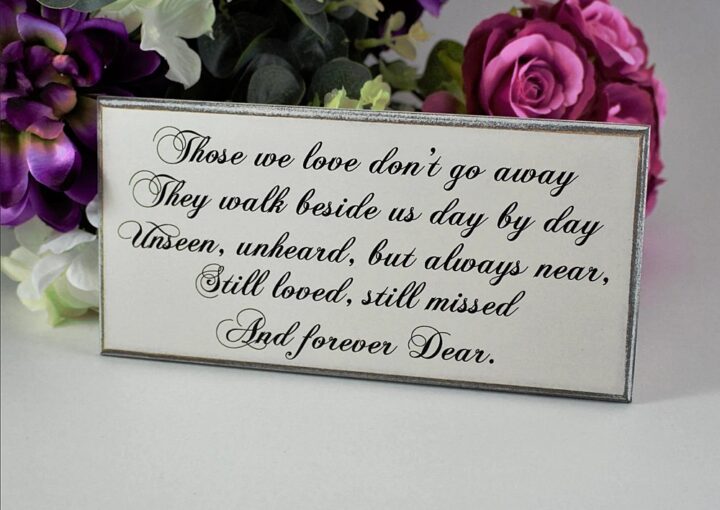 Wedding Memory Quote Sign