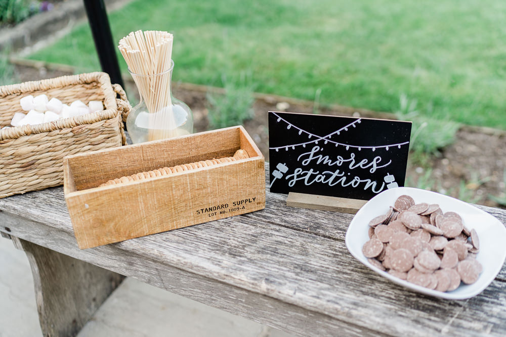 Smores Marshmallows West Suffolk Barn Wedding Gemma Giorgio Photography