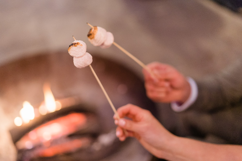 Smores Marshmallows West Suffolk Barn Wedding Gemma Giorgio Photography