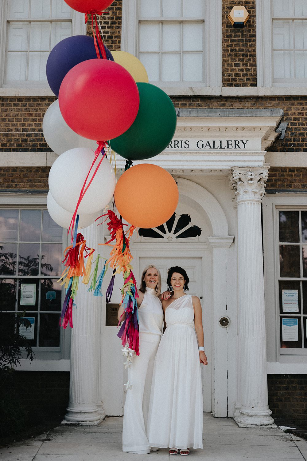 Giant Helium Tassel Ballons Decor William Morris Gallery Wedding Matt Horan Photography
