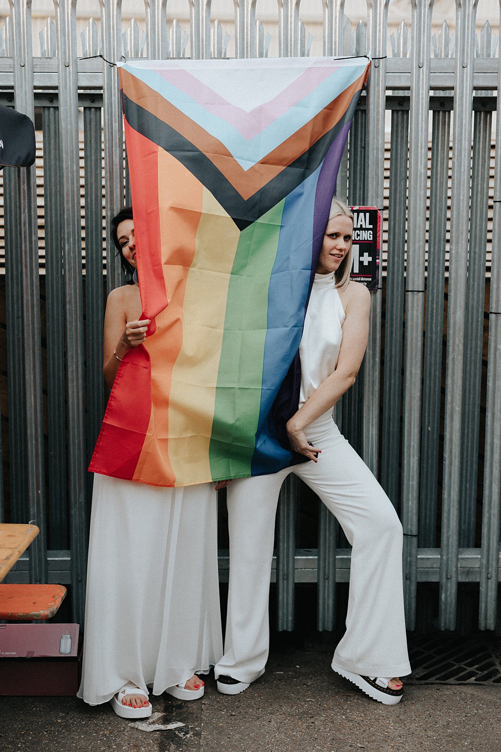 Rainbow Flag William Morris Gallery Wedding Matt Horan Photography