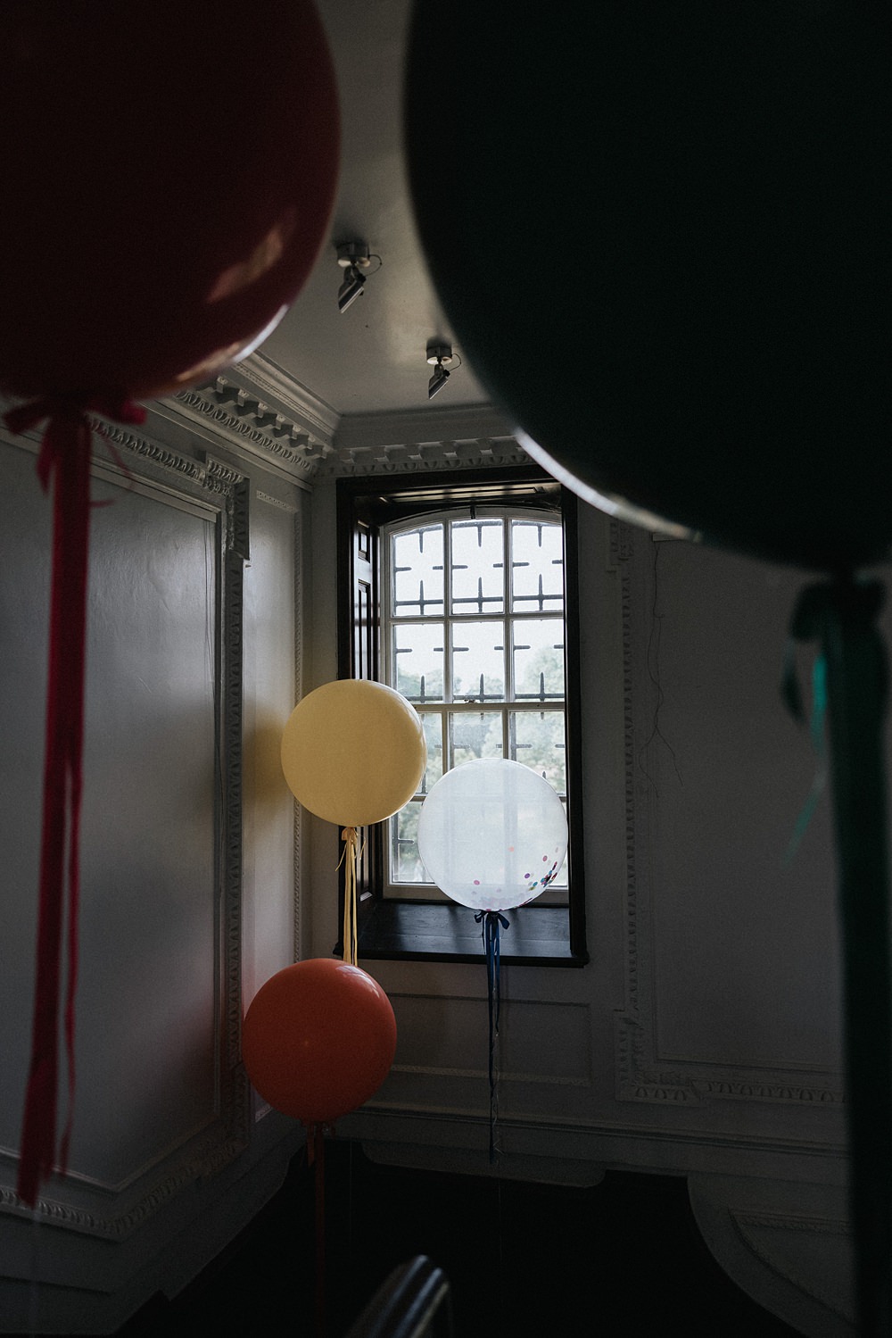 Giant Helium Tassel Ballons Decor William Morris Gallery Wedding Matt Horan Photography