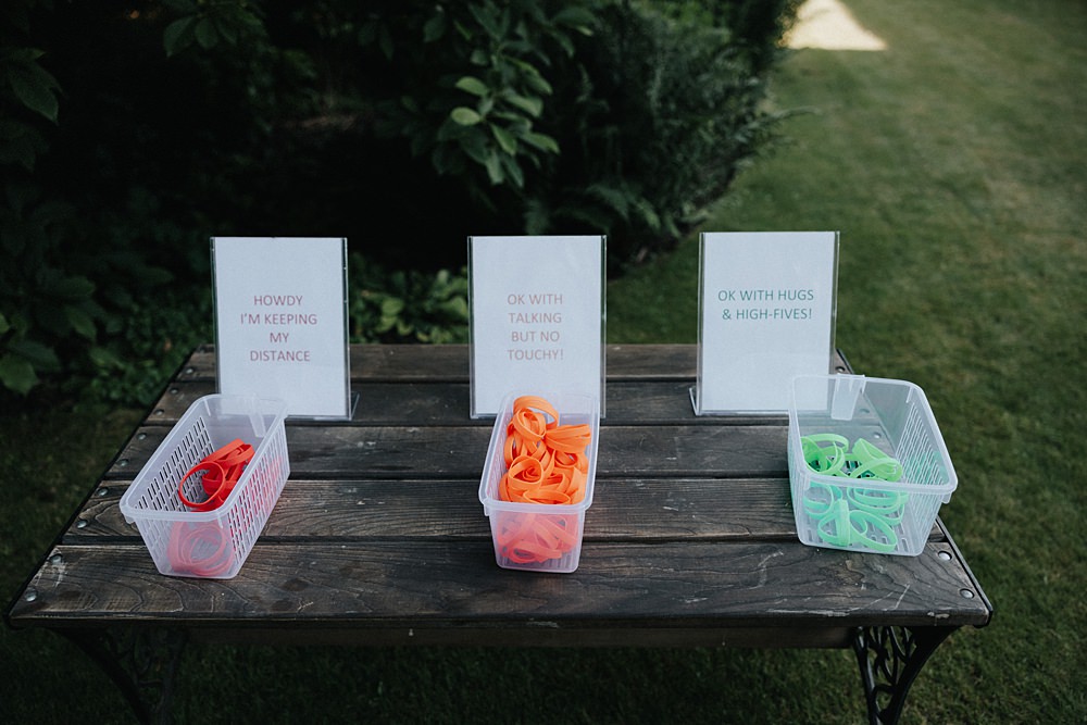 Covid Safe Wristbands William Morris Gallery Wedding Matt Horan Photography