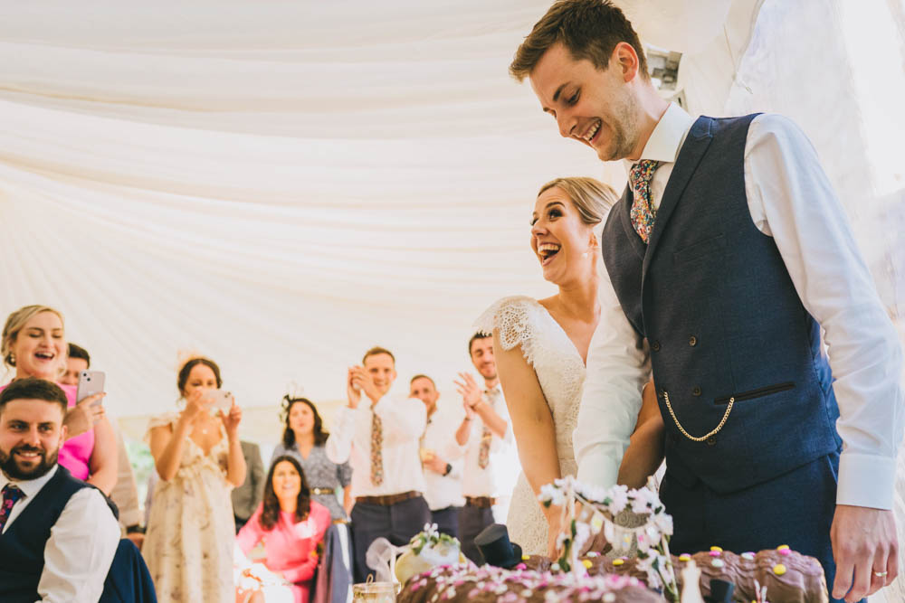 Yellow Pink Wedding Amy Jordison Photography