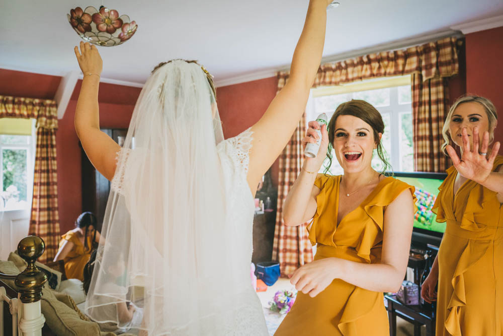 Yellow Pink Wedding Amy Jordison Photography