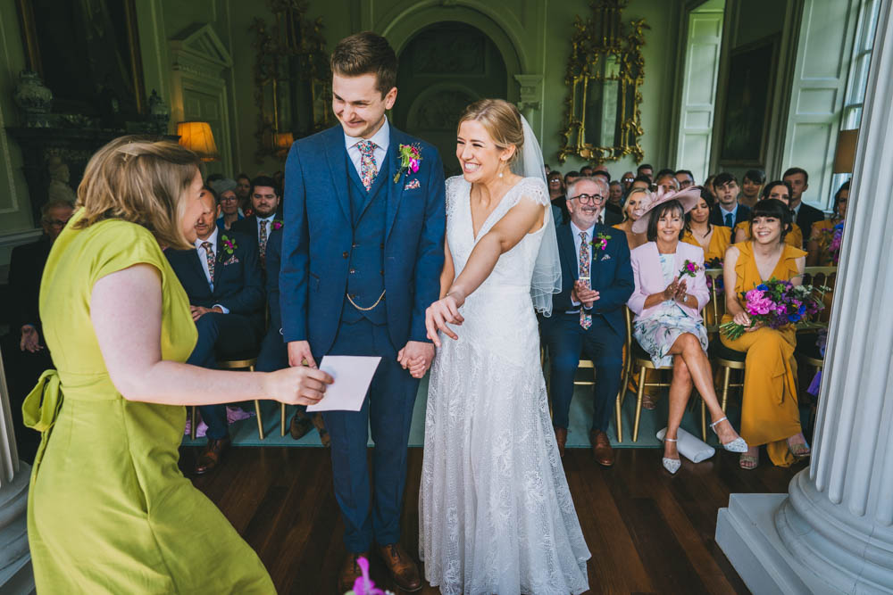 Yellow Pink Wedding Amy Jordison Photography