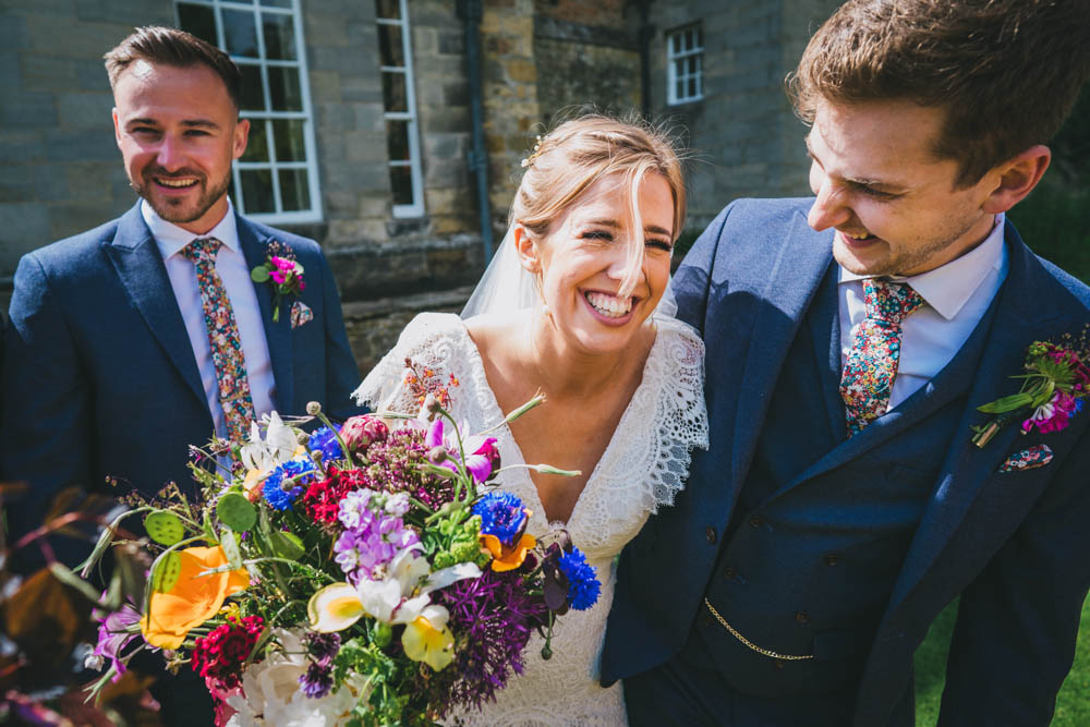 Yellow Pink Wedding Amy Jordison Photography