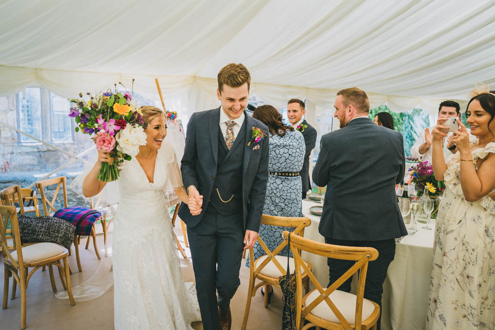 Yellow Pink Wedding Amy Jordison Photography