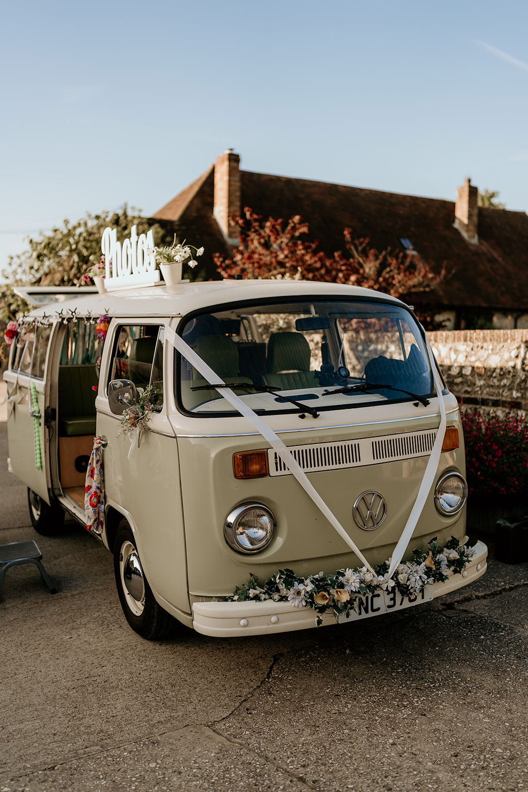 Campervan Photo Booth Brighton Barn Wedding Kim Williams Weddings