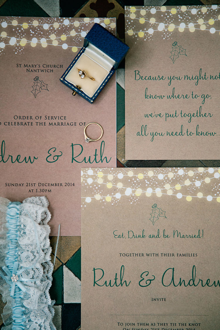 Christmas Wedding Invitation Jo Bradbury