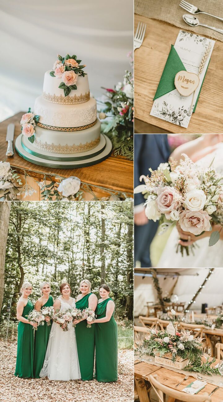 Colour Wedding Ideas Forest Green Amy Lou Photography