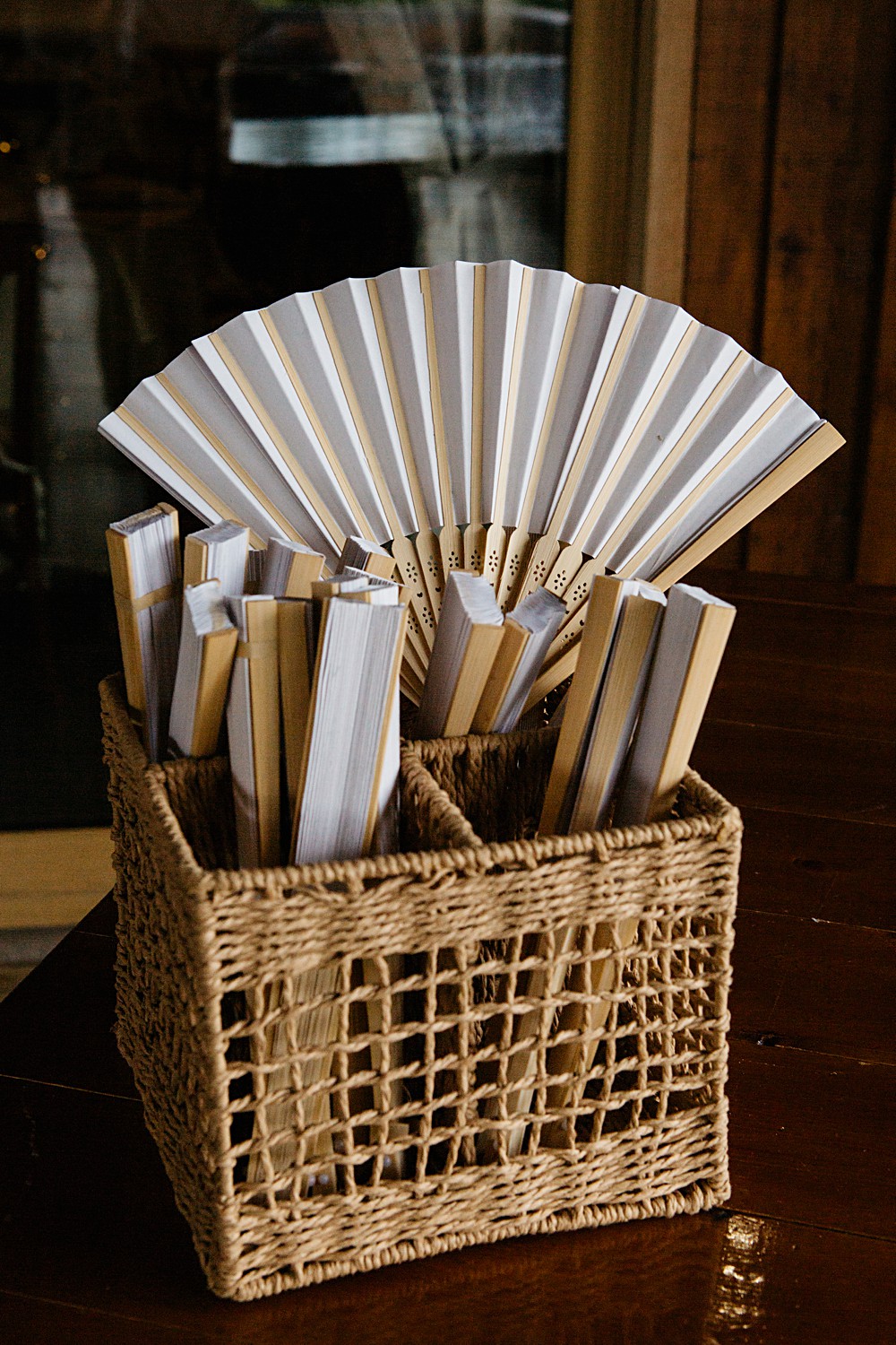 Fan Basket Elegant Farm Wedding Jenny Rose Photography