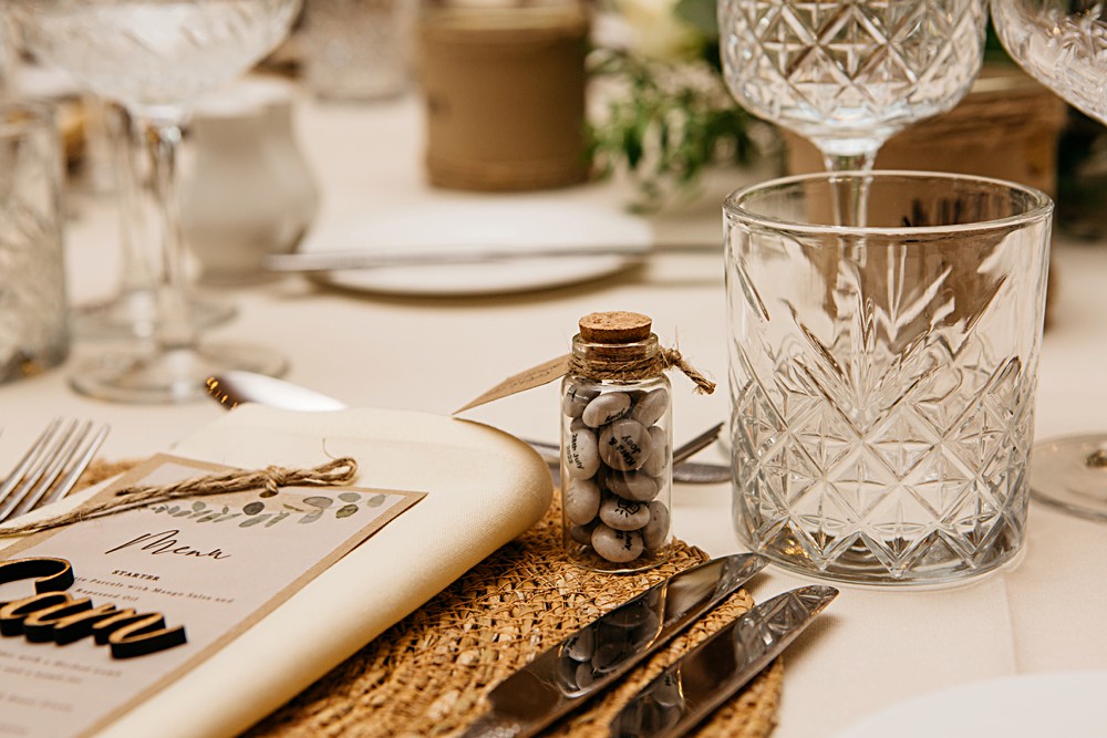 Pebble Test Tube Favour Elegant Farm Wedding Jenny Rose Photography
