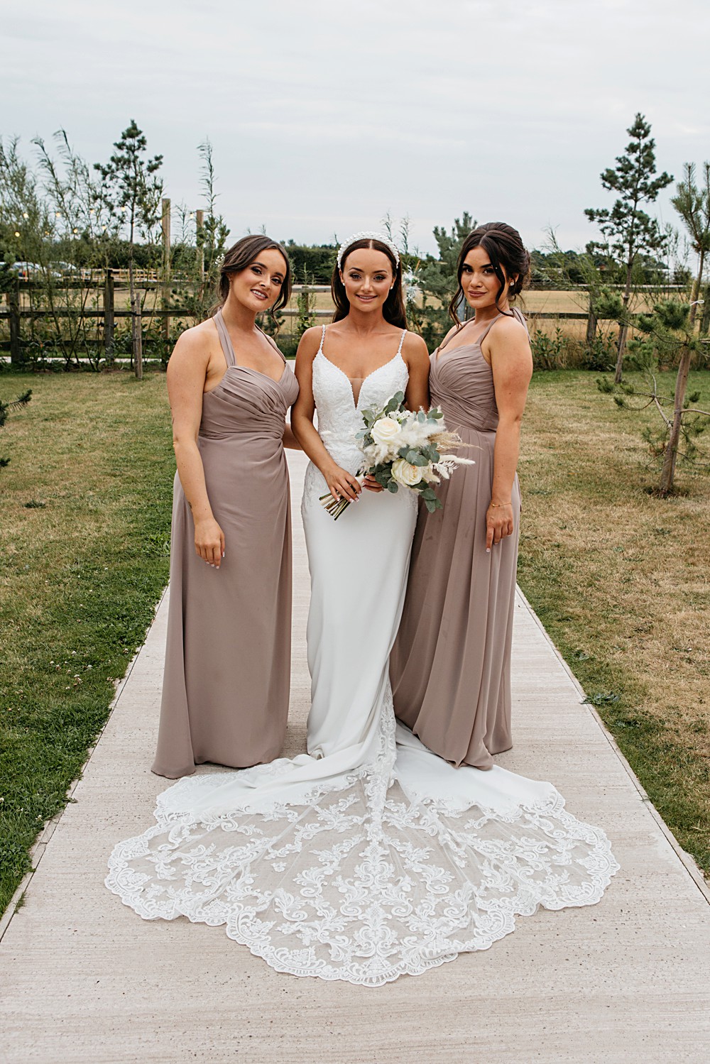 Grey Bridesmaid Dresses Elegant Farm Wedding Jenny Rose Photography