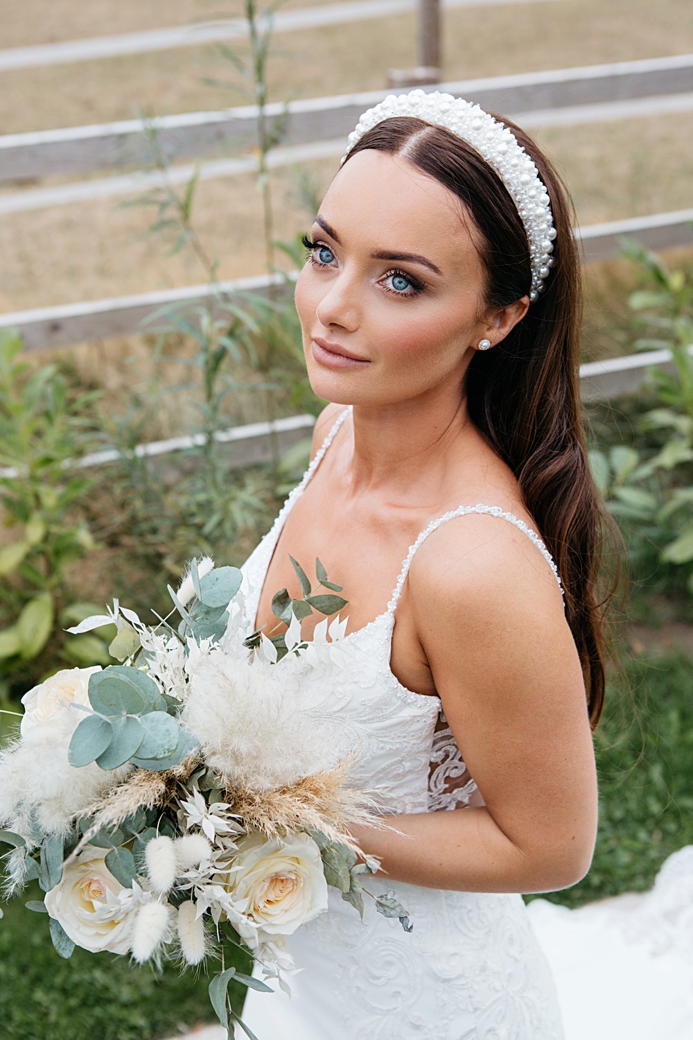 Bride Bridal Makeup Elegant Farm Wedding Jenny Rose Photography