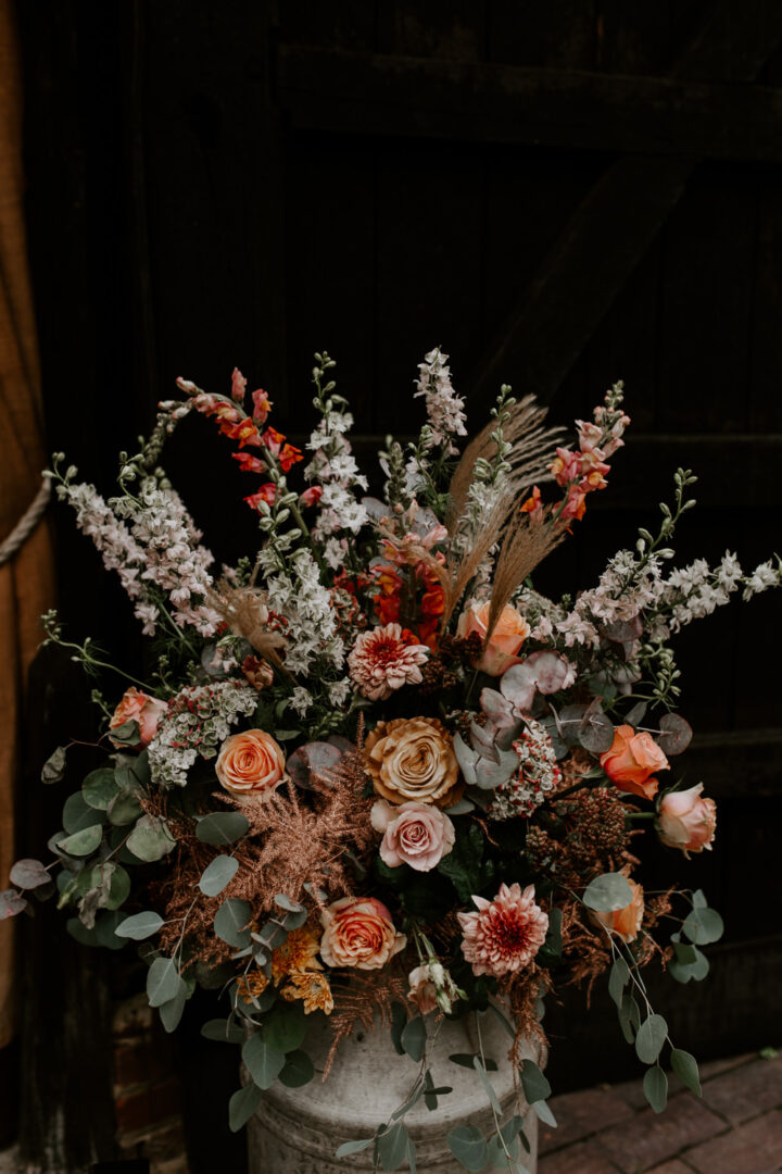 Halloween Wedding Flower Arrangement The Light Painters