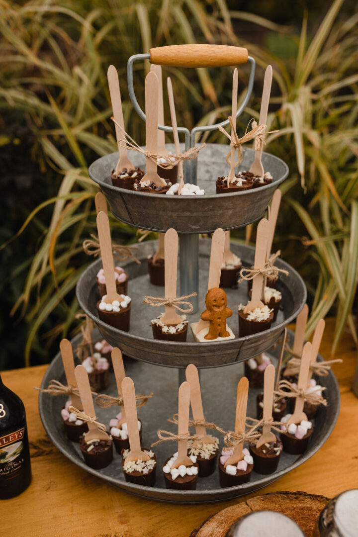 Hot Chocolate Stirrers Wedding Favour Michelle Huggleston Photography