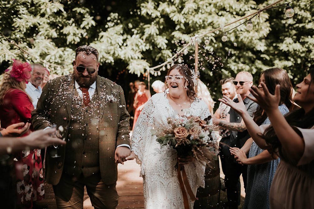 Confetti Kent Woodland Wedding Paul Fuller Photography